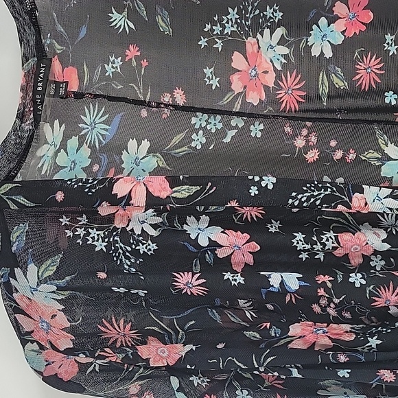 Lane Bryant Floral Sheer Jacket - Picture 3 of 15